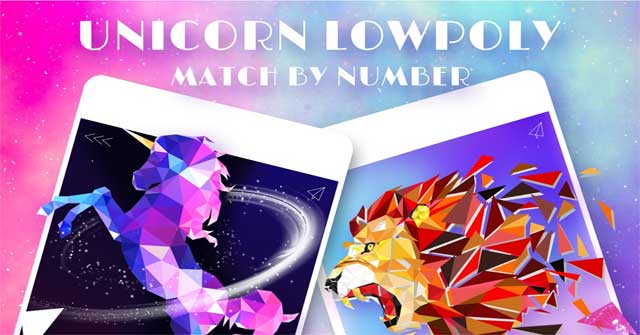 Trải nghiệm những phút giây thư giãn với game ghép tranh Unicorn Low Poly