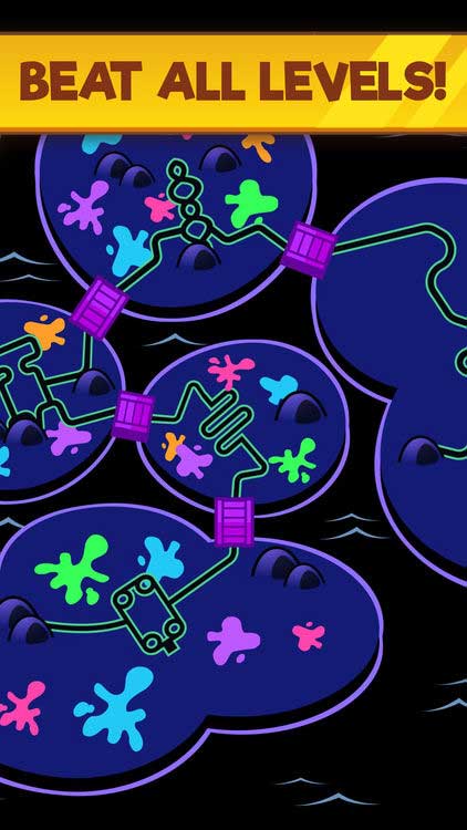 Đánh bại đội quân bóng bay và những tên trùm hùng mạnh để hoàn thành mọi level của Power Painter