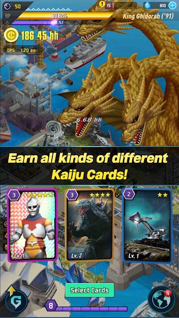 Kiếm tất cả các thẻ bài Kaiju khác nhau