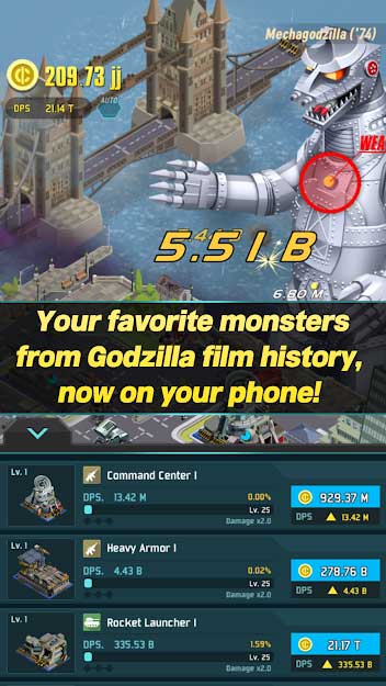 Gặp gỡ các con quái vật từ lịch sử phim Godzilla trên thiết bị iOS với Godzilla Defense Force