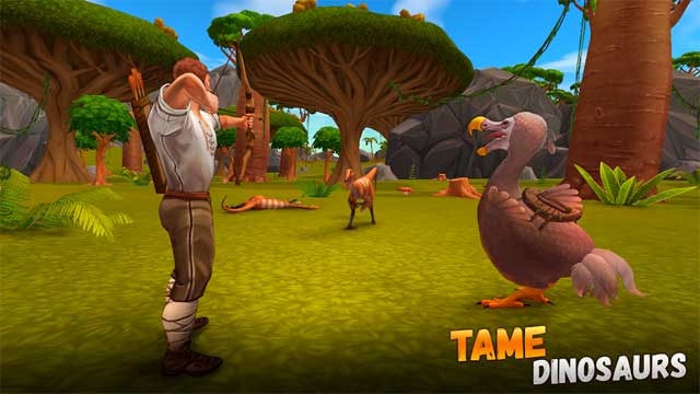Săn và thuần hóa khủng long trong game Jurassic Survival Island 2: Dinosaurs & Craft
