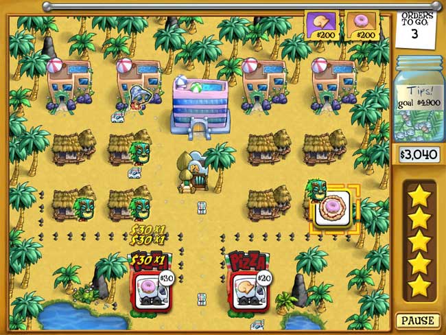 Bản đồ game Pizza Frenzy Deluxe