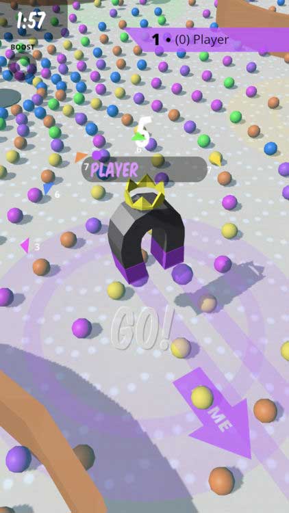 Game cuộc chiến hút bóng giữa các thỏi nam châm - Beads.io