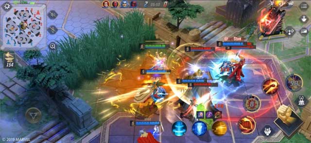 MARVEL Super War Android có đồ họa mãn nhãn và hiệu ứng hành động ấn tượng