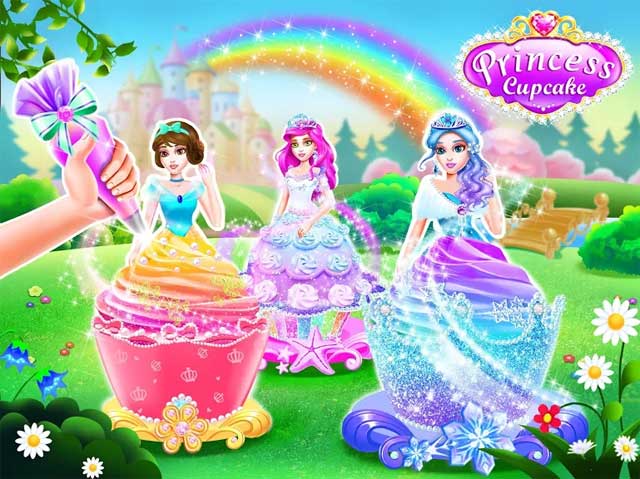 Thiết kế cho công chúa những bộ váy bánh kem lộng lẫy trong Princess Cupcake Maker 