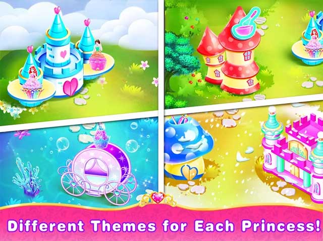 Mỗi nàng công chúa đều có một lâu đài được thiết kế theo phong cách riêng