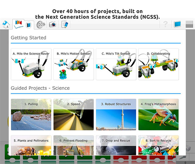 LEGO Education We Do 2.0 được xây dựng theo chuẩn Next Generation Science Standards