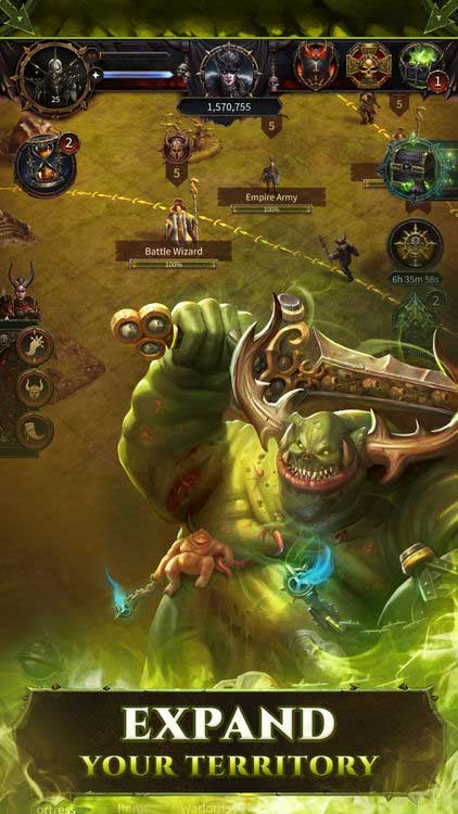 Chinh phục những vùng đất mới và mở rộng lãnh thổ của bạn trong Warhammer: Chaos & Conquest 