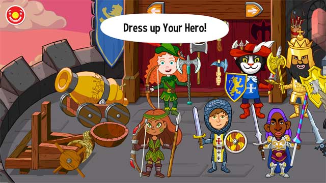 Tùy chỉnh trang phục cho các nhân vật để thể hiện cá tính và phong cách thời trang của bé