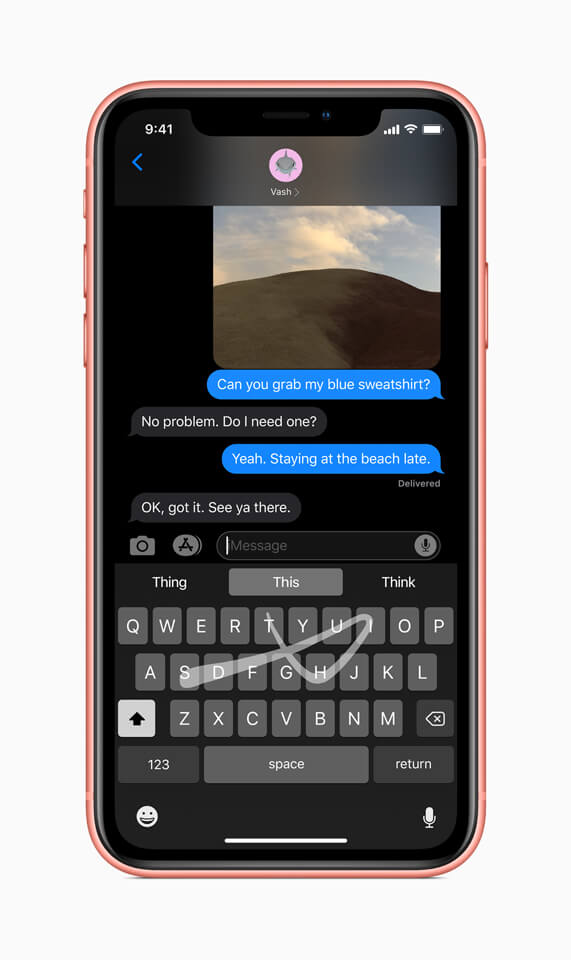 iOS 13 hỗ trợ Quick Path