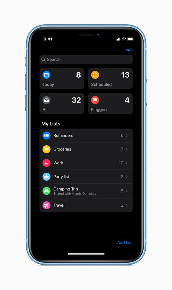 iOS 13 cải tiến nhắc nhở thông minh