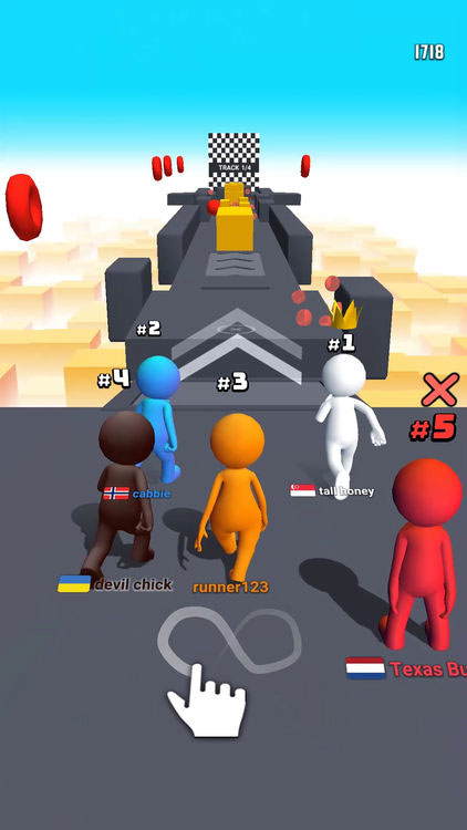 Game chạy đua vượt chướng ngại vật nhiều người chơi thú vị - Human Runner 3D