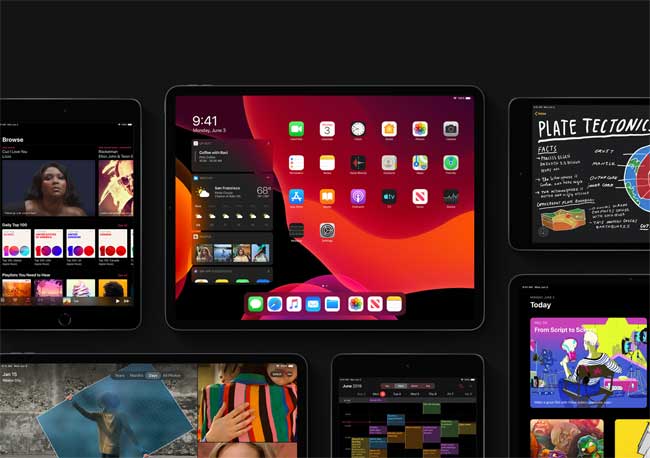 Chế độ nền tối của iPadOS