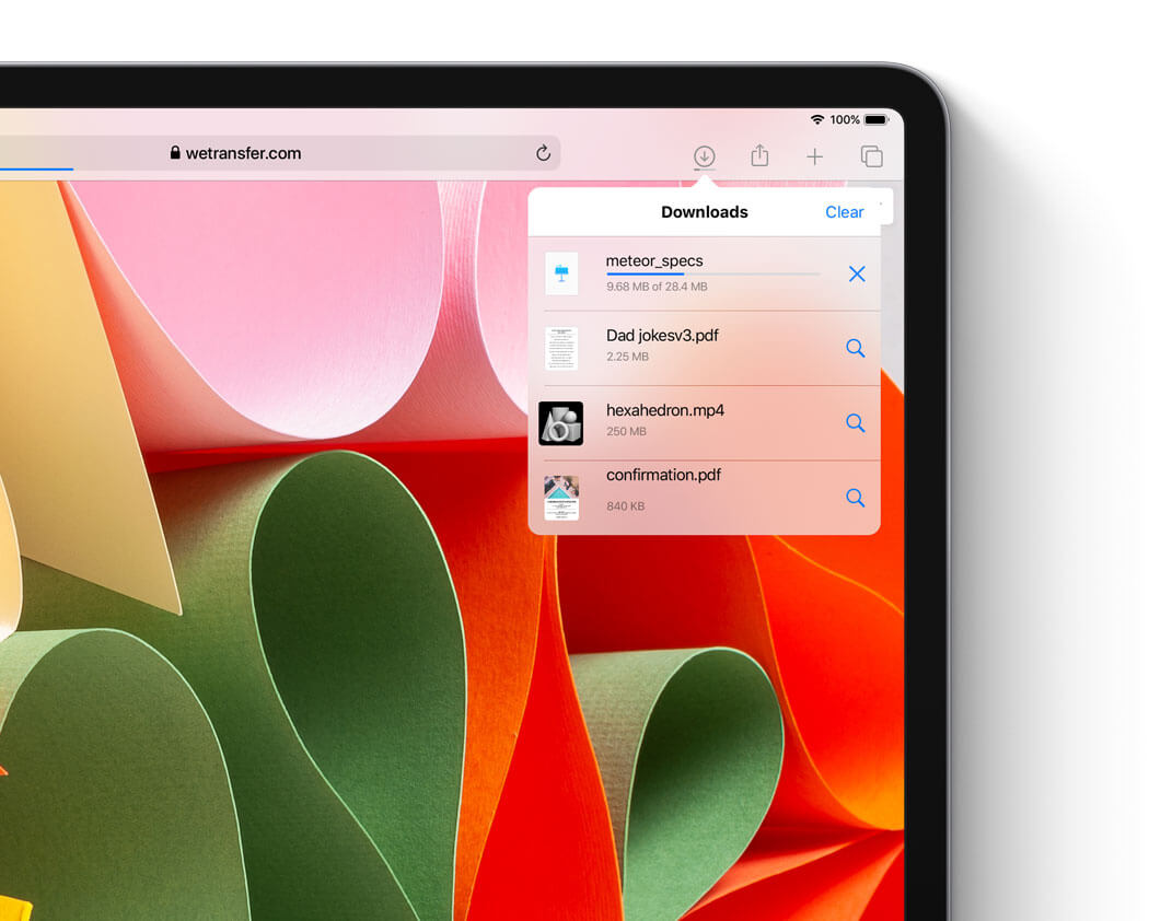 Quản lý download trên iPadOS