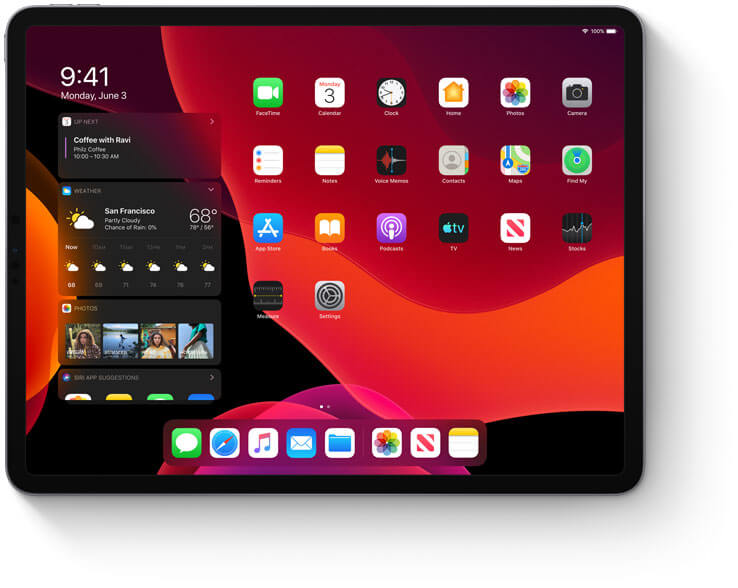 Màn hình Home trên iPadOS