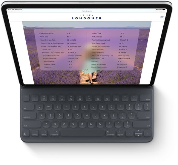 Phím tắt trên iPadOS
