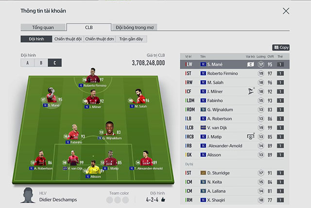 Tính năng mới xem thông tin người chơi