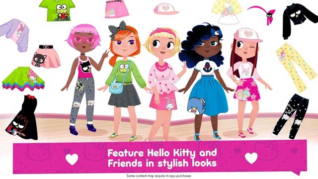 Chọn cho khách những bộ đồ dễ thương theo chủ đề  Hello Kitty và những người bạn