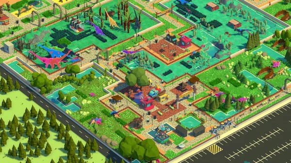 Game quản lý công viên khủng long đầy màu sắc cho PC- Parkasaurus