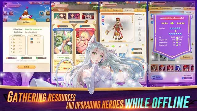 Thu thập tài nguyên và nâng cấp anh hùng của bạn ngay cả khi đang ngoại tuyến