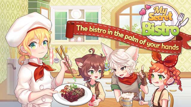 Game quản lý nhà hàng và nấu ăn phong cách anime dễ thương - My Secret Bistro