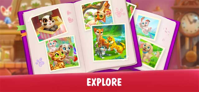Gặp gỡ nhiều loài động vật dễ thương trong game match-3 Garden Pets