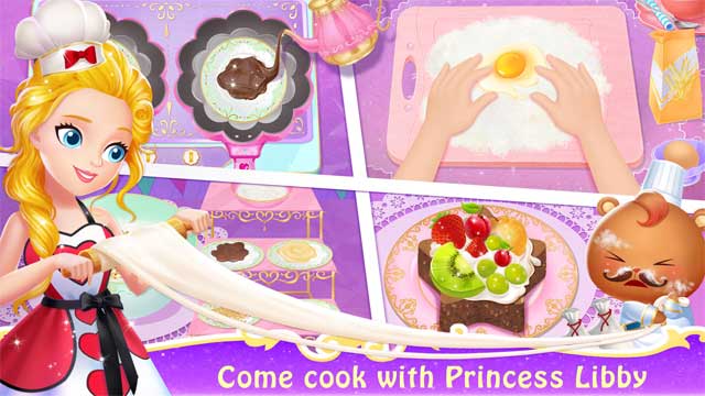 Cùng công chúa Libby chế biến các món ăn trong Princess Libby Restaurant Dash