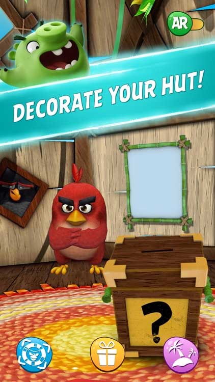Trang trí túp lều của bạn trong Angry Birds Explore