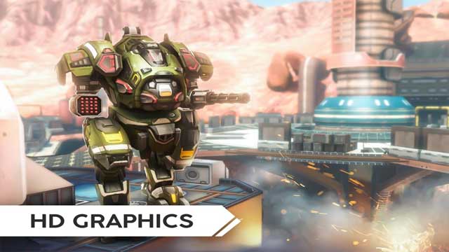Robot Warfare sở hữu đồ họa 3D đẹp mắt