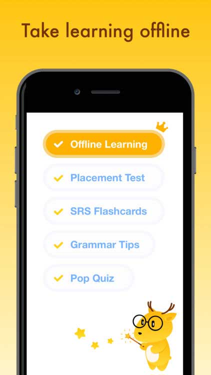 Học tập mọi lúc mọi nơi với chế độ Offline miễn phí của LingoDeer