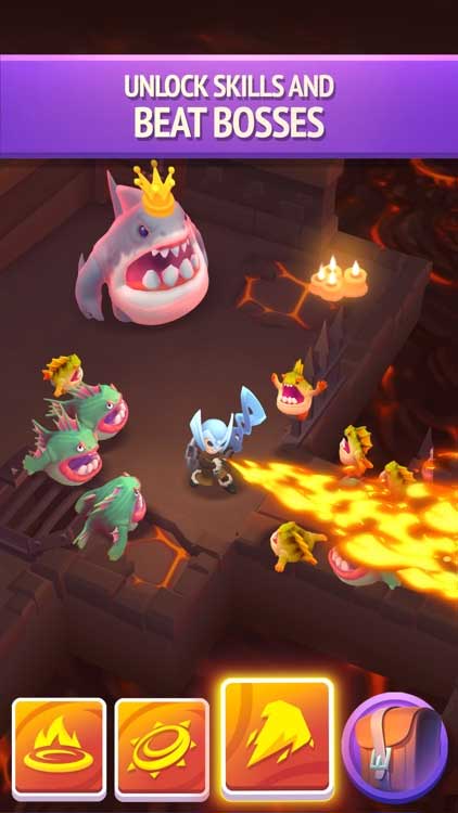 Mở khóa kỹ năng và đánh bại boss