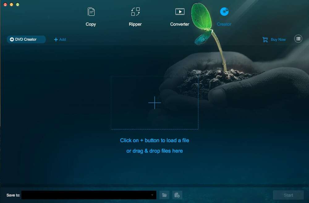 Mở DVDFab DVD Creator cho Mac và tải video nguồn