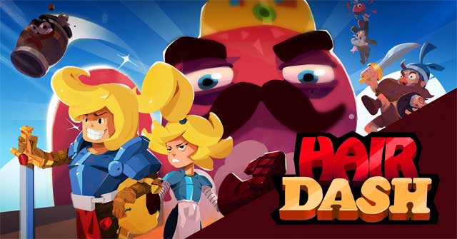 Đánh bại Vua Bạch tuộc và bảo vệ hòn đảo của bạn trong game Hair Dash cho Android