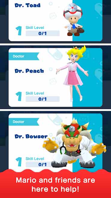 Dr. Mario và những người bạn luôn có mặt để giúp đỡ bạn
