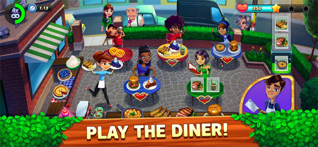 Chế biến và phục vụ thực khách nhanh chóng trong Diner DASH Adventures