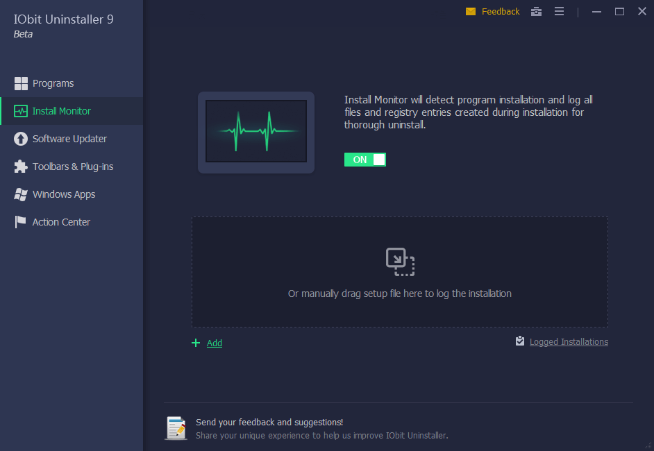 Giao diện IObit Uninstaller 9 Beta