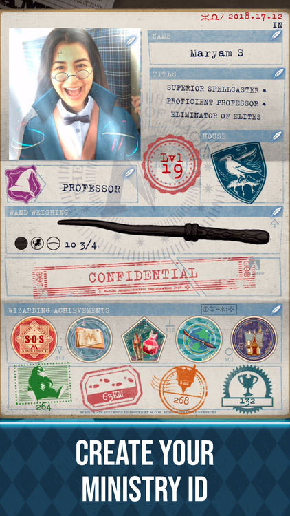 Tạo ID của riêng bạn trong Bộ phép thuật của Harry Potter: Wizards Unite