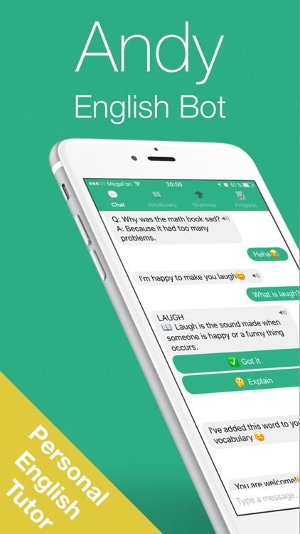 Luyện nói tiếng Anh với robot Andy trong ứng dụng Andy English Bot