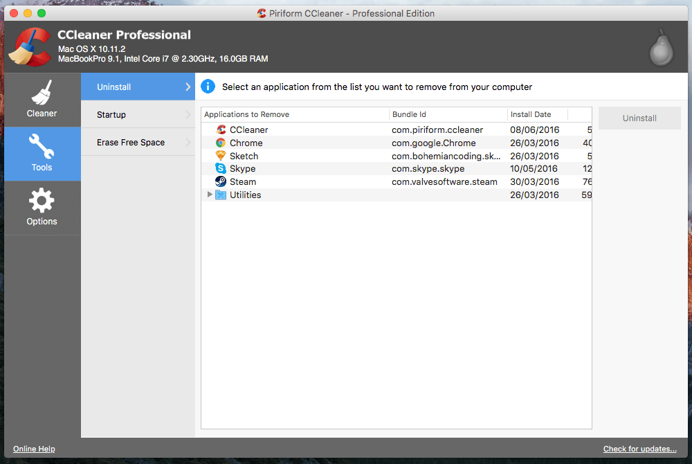 Cập nhật CCleaner mới nhất