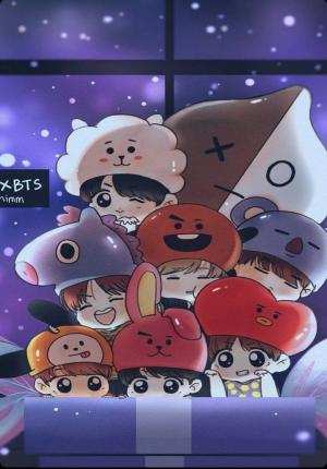 Bộ ảnh nền BTS siêu dễ thương