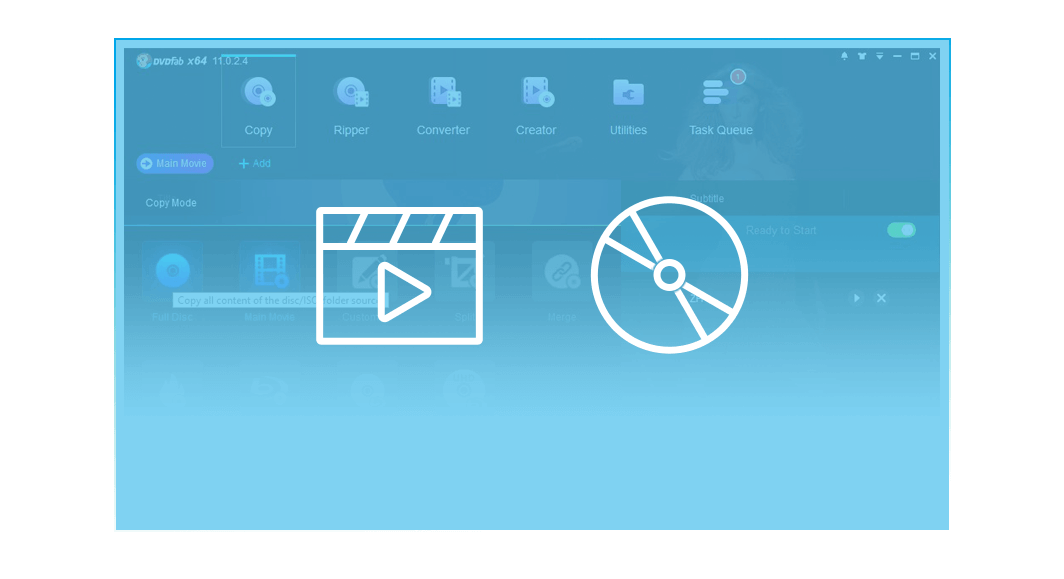 DVDFab HD Decrypter hỗ trợ hai chế độ sao chép