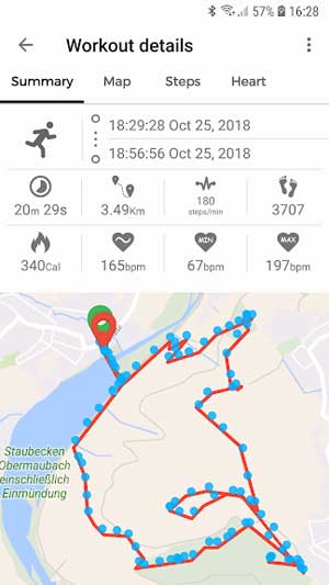 App sẽ theo dõi bước đi, nhịp tim, lượng calo, cân nặng của bạn