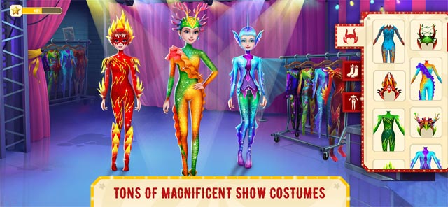 Lựa chọn cho nhân vật vô số trang phục và phong cách trang điểm trong Fantasy Gymnastics