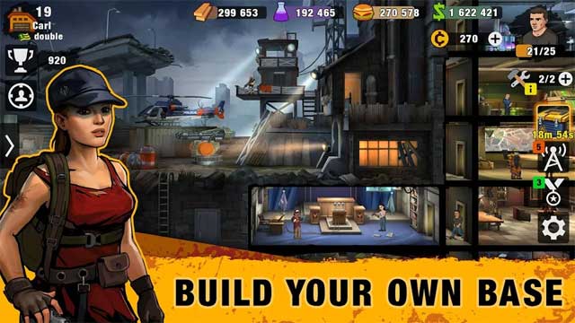 Xây dựng căn cứ và nâng cấp toàn bộ căn phòng để biến nơi trú ẩn thành một pháo đài phòng thủ kiên cố