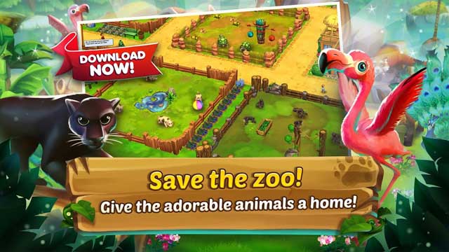 Giúp dì Josephine quản lý vườn thú trong game Zoo 2: Animal Park 