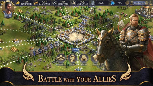 Chiến đấu kề vai sát cánh với đồng minh để xâm chiếm vương quốc kẻ thù