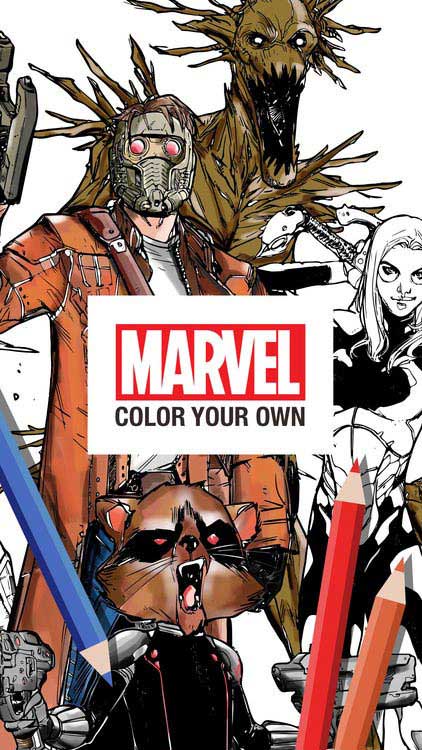 Ứng dụng tô màu cho người lớn - Marvel: Color Your Own