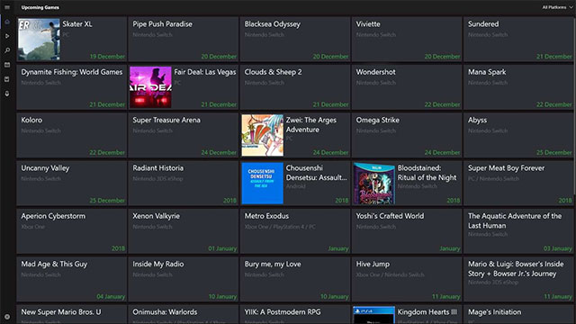 Khám phá thế giới game cho mọi nền tảng với Game Calendar