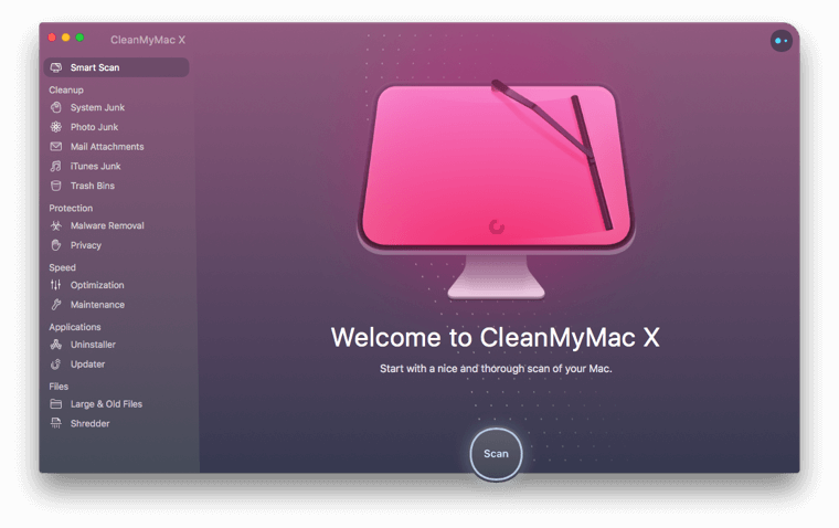 CleanMyMac X dọn sạch sâu hệ thống