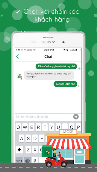 Chat và chăm sóc khách hàng 